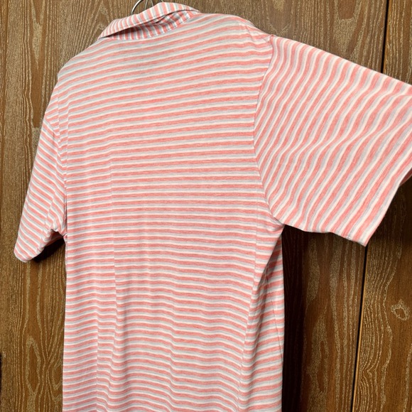 Peter Millar Polo Shirt Mens Large Striped Golf Athletic Casual Outdoor - Picture 8 of 8